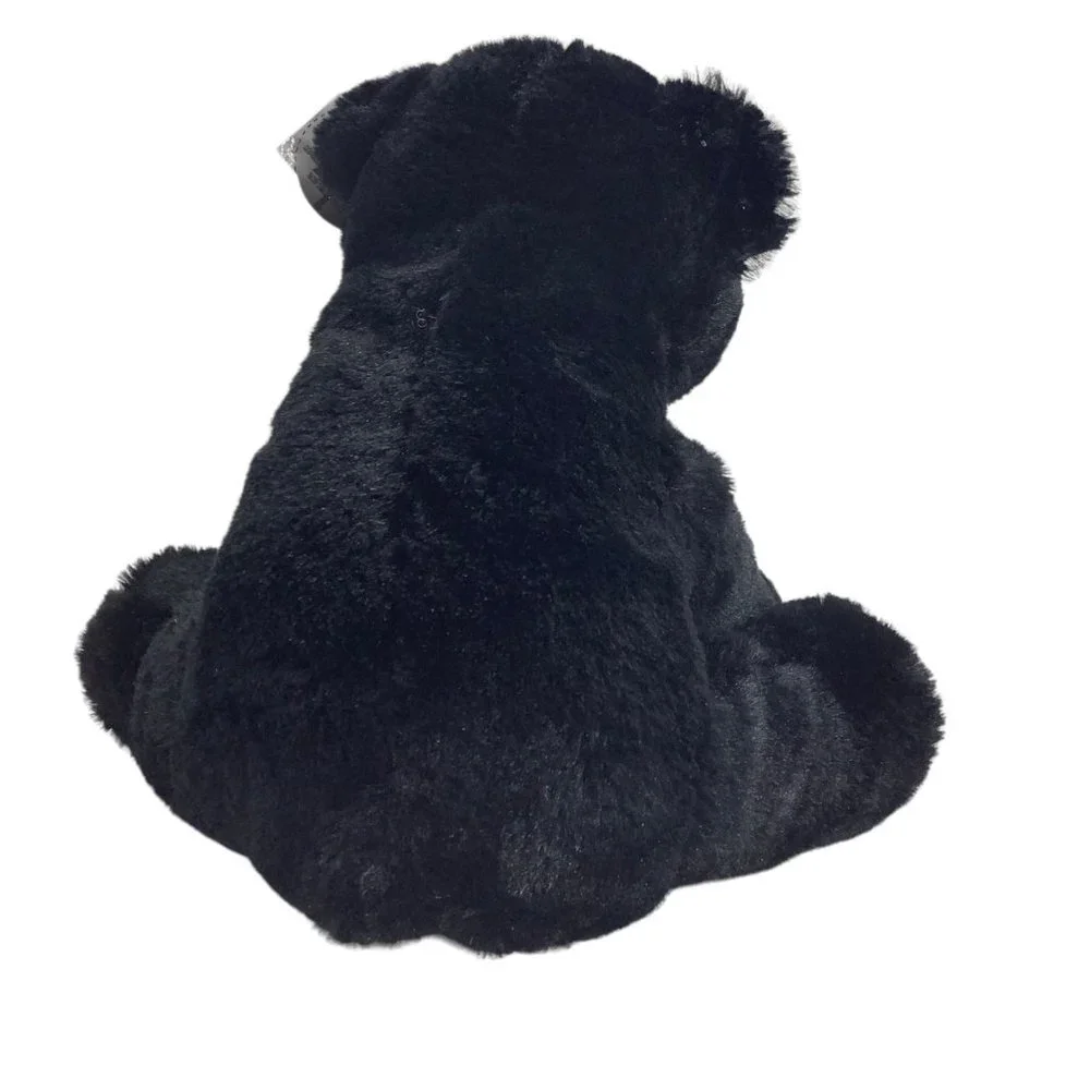 Canada Maple Leaf Paw Black Bear Plush Stuffed Animal Toy 8.5